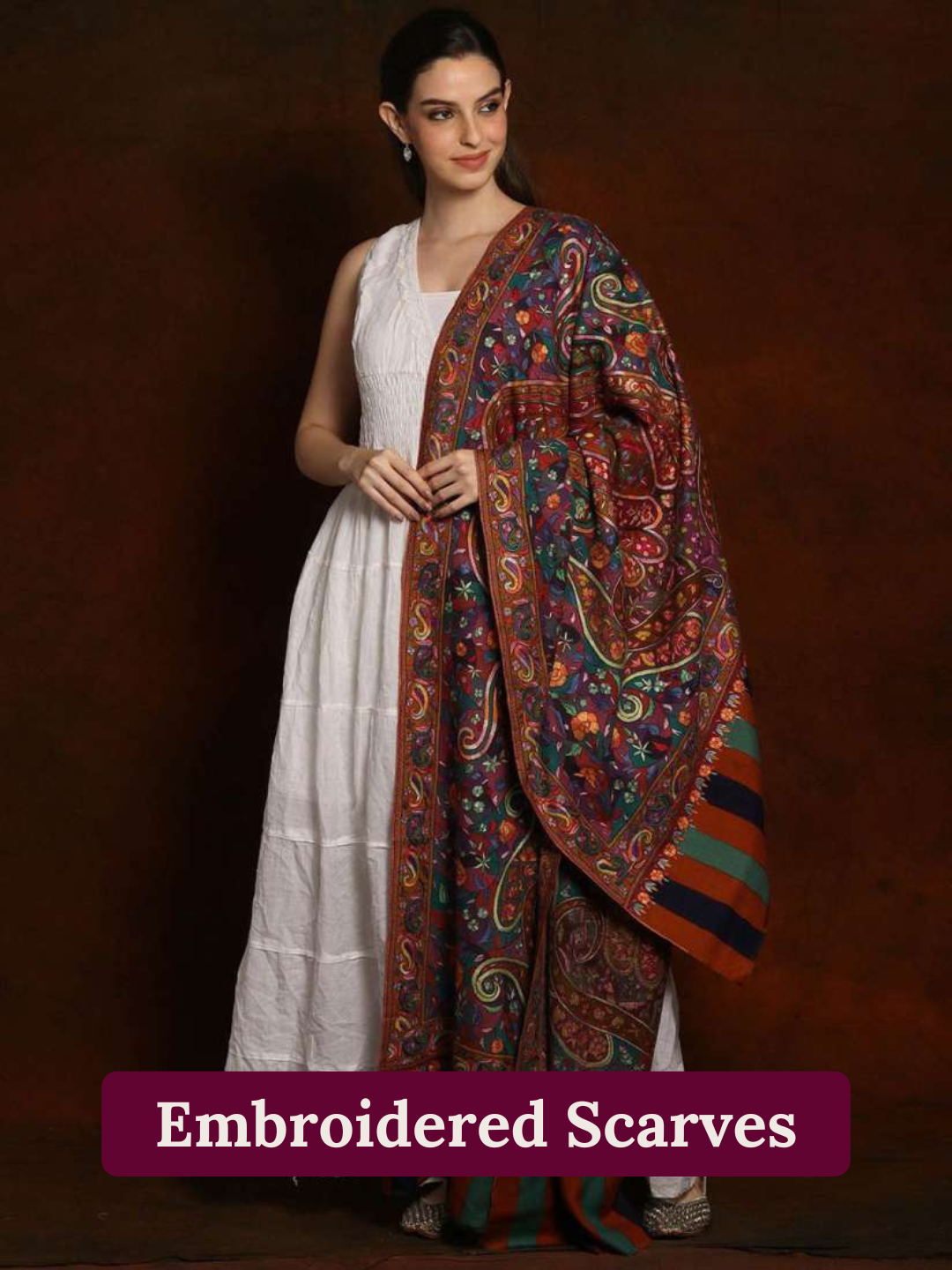 Embroidered Scarves