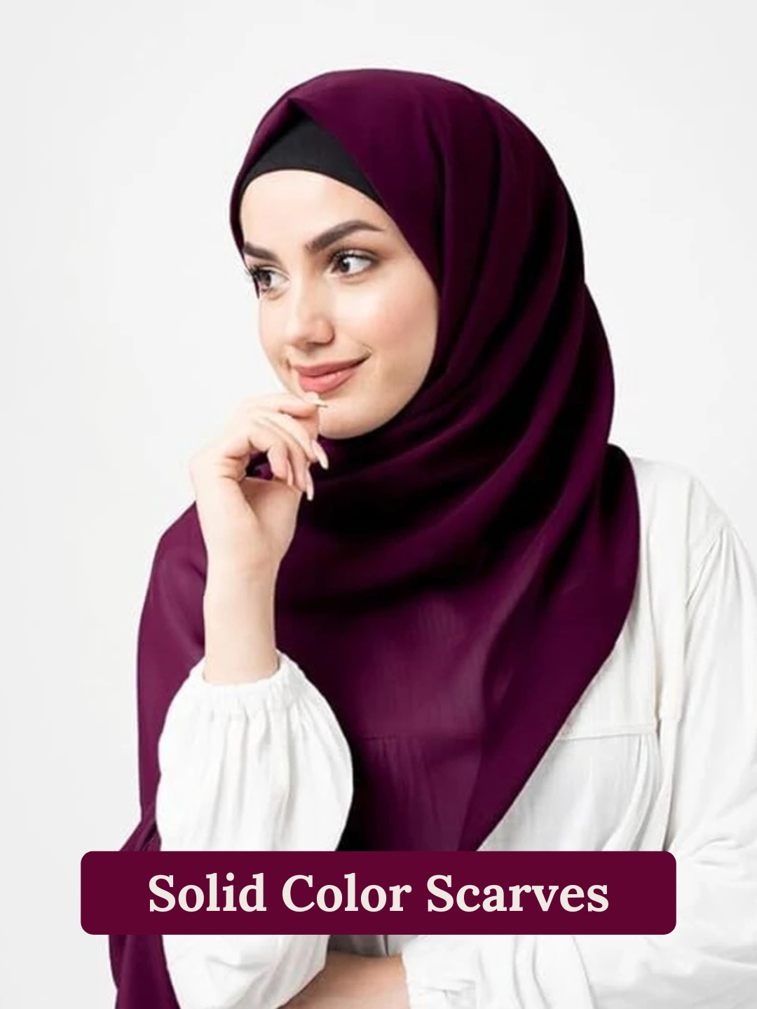 Plain Solid Color Scarves