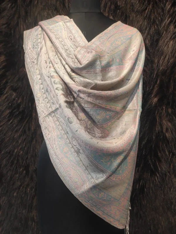 Multicolour Jamawar Fringed Tassel Scarves Manufacturer