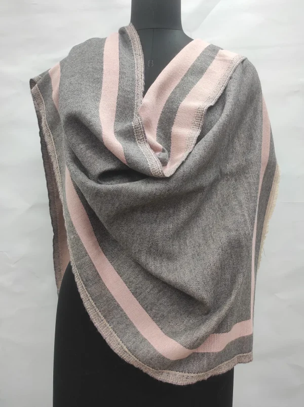 Grey Acrylic Texture Sustainable Scarves – Wholesale Manufacturer