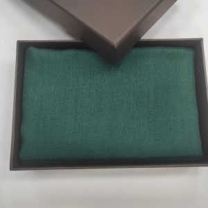 Emerald Green Wool Diamond Weave Pashmina Shawls for Women