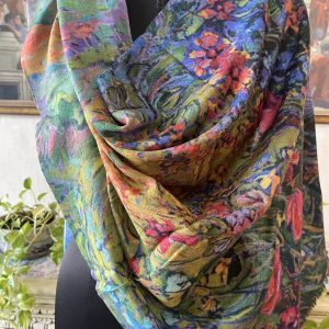 Multicolor Wool Digital Print Pashmina Shawls for Women