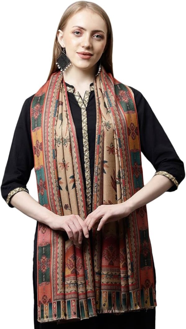 Black Fine Wool Zari Kani Shawl, Wholesale & Export Supplier