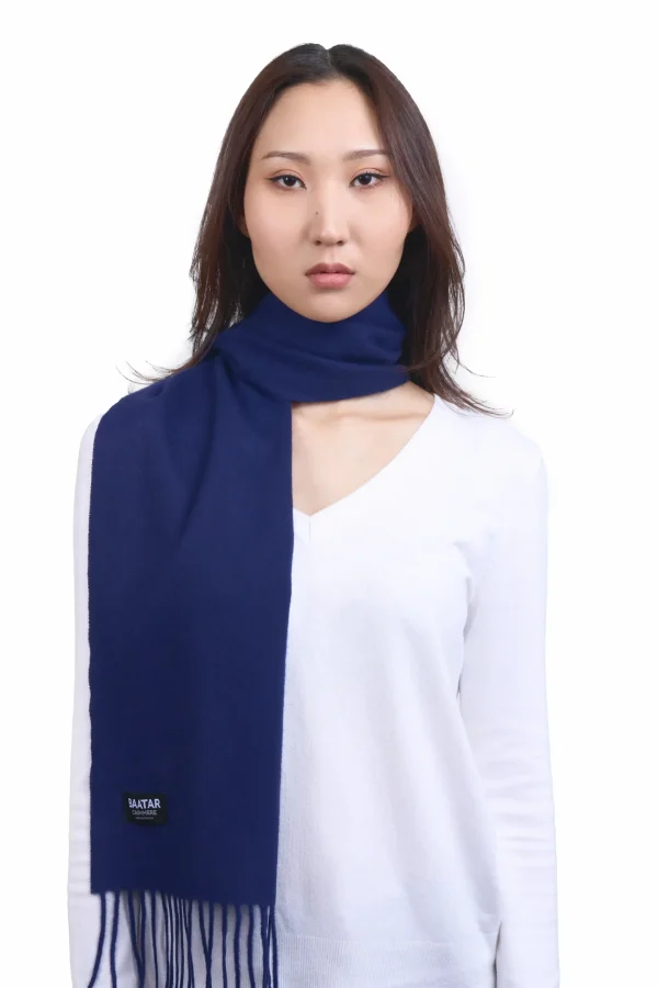 Navy Blue Acrylic Jacquard Stole, Wholesale & Bulk Supplier