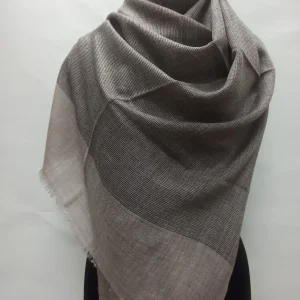 Wool Natural Border Shawls