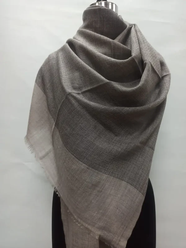 Wool Natural Border Shawls for Women, B2B Manufacturer and Exporter India
