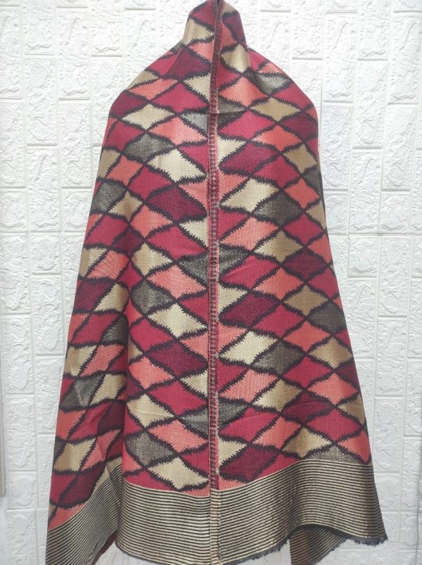 Fine Wool Resham Self Design Stole 70x200 Cms | Moonlight Shawls for Women | Savita Shawls