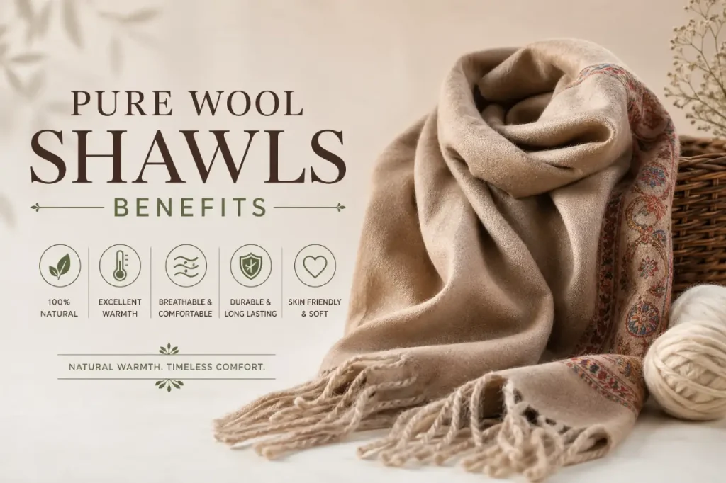 pure wool shawls benefits