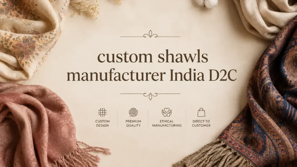 custom shawls manufacturer India D2C