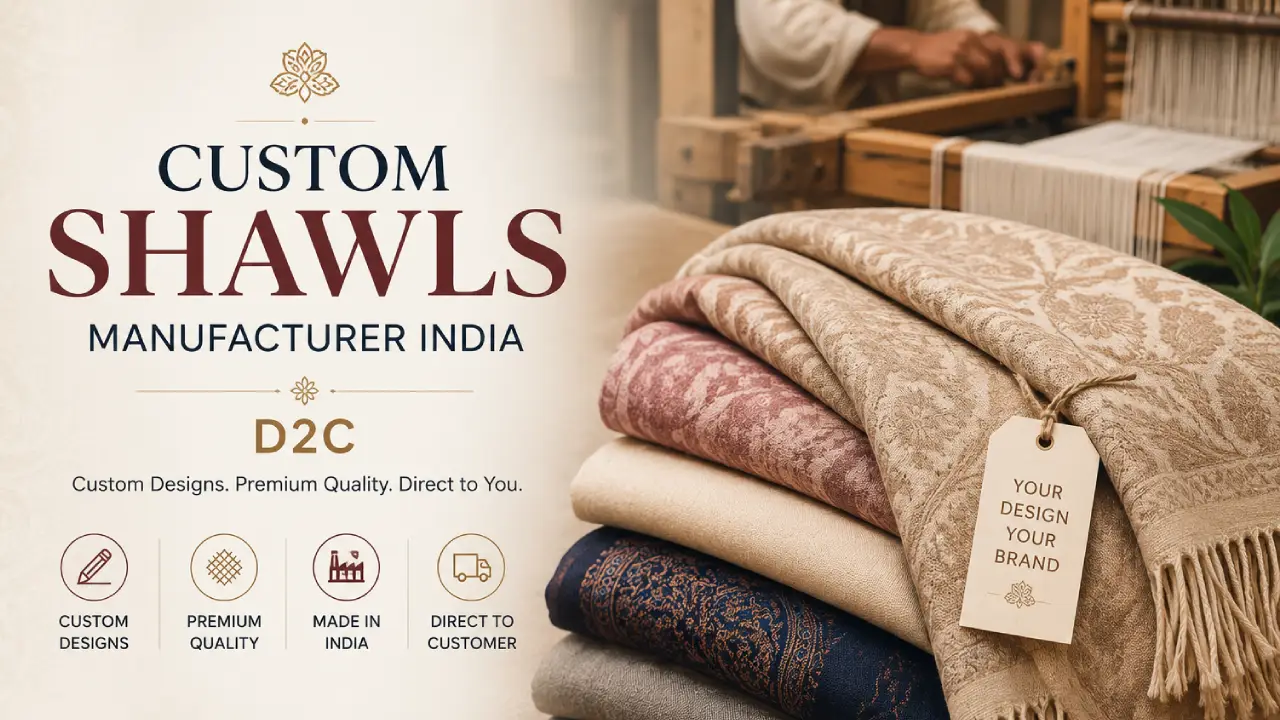 custom shawls manufacturer India D2C