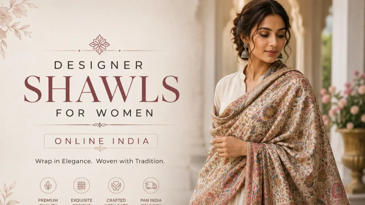 designer shawls for women online India