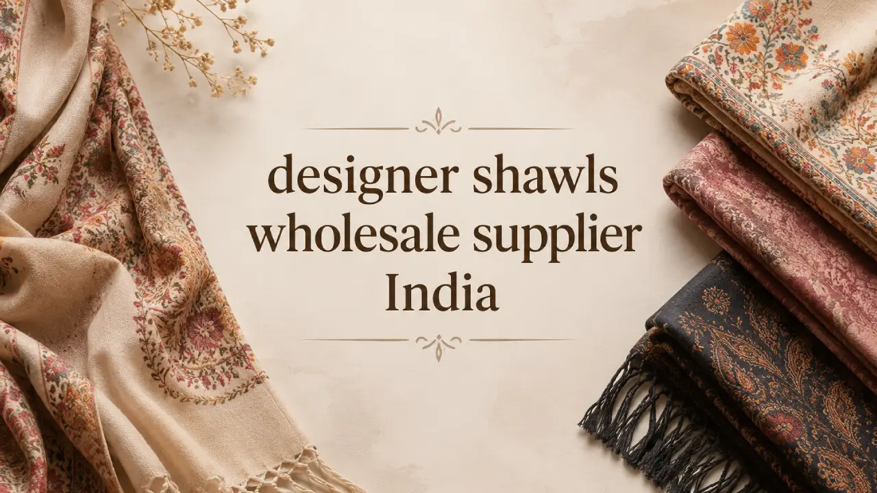 designer shawls wholesale supplier India