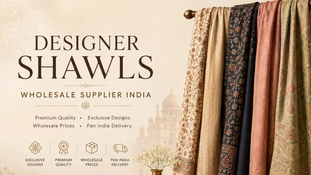 designer shawls wholesale supplier India