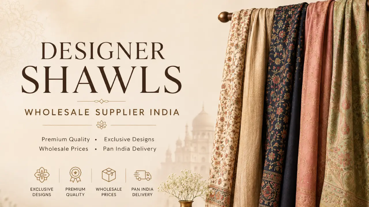 designer shawls wholesale supplier India