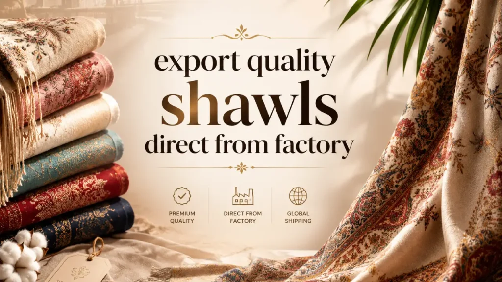 export quality shawls direct from factory