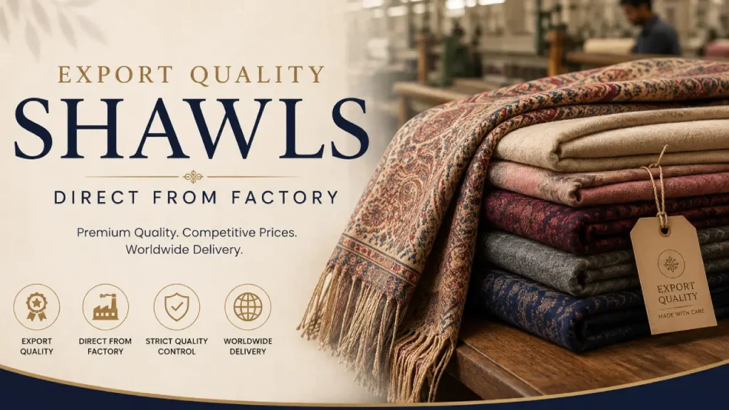 export quality shawls direct from factory