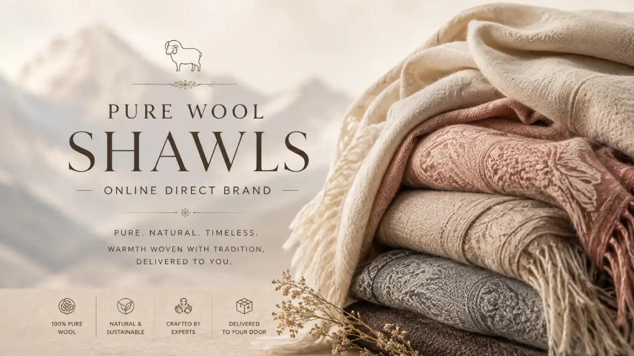 pure wool shawls online direct brand