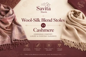 wool-silk blend stole