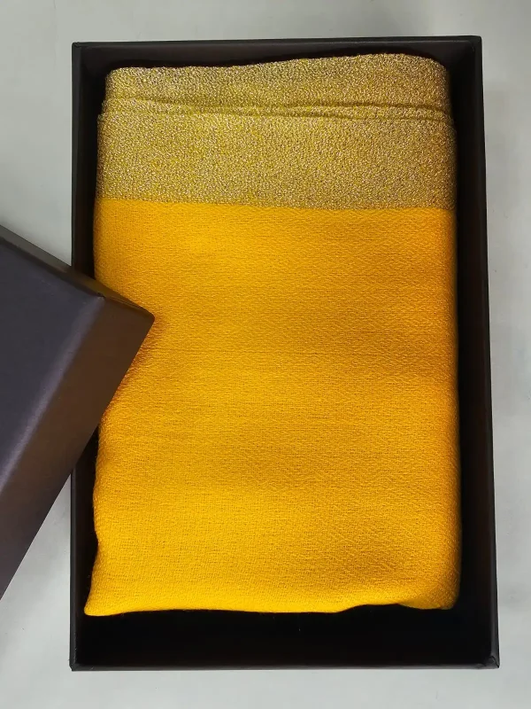 Fine Wool Zari Kandi Border Stole – Wholesale Manufacturer