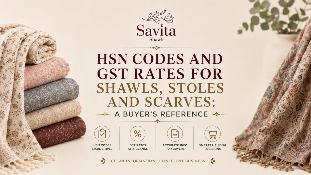 HSN code for shawls and stoles