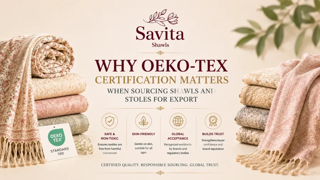 Oeko-Tex certified shawl supplier