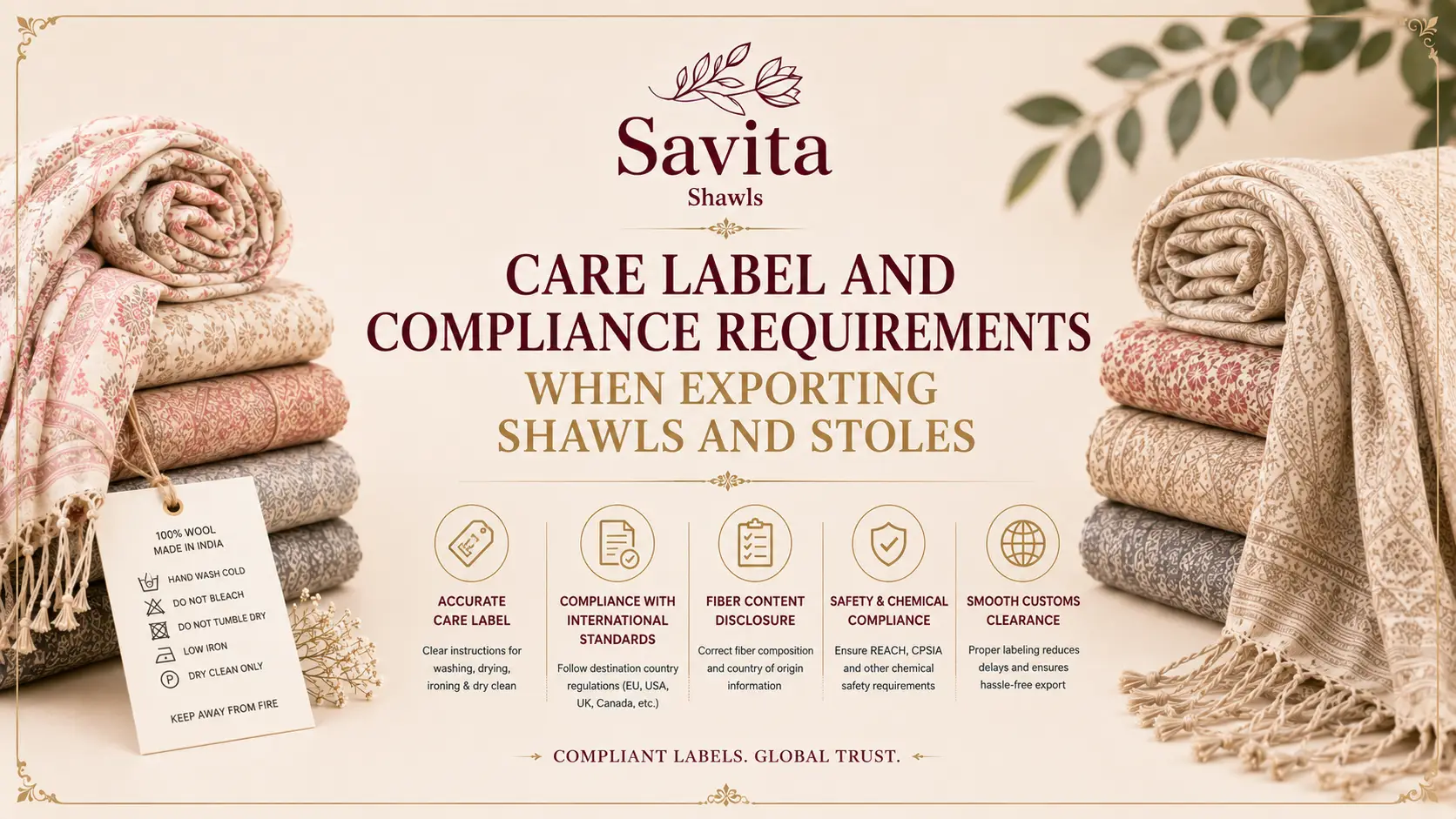 care label requirements for textile export