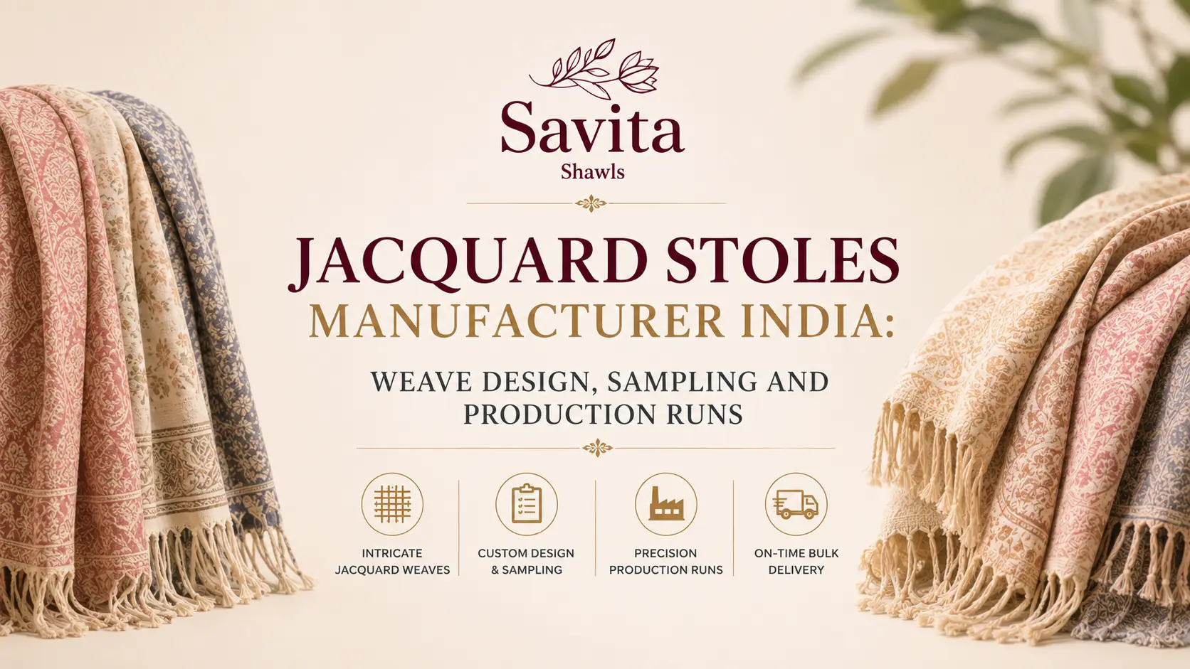 jacquard stoles manufacturer India