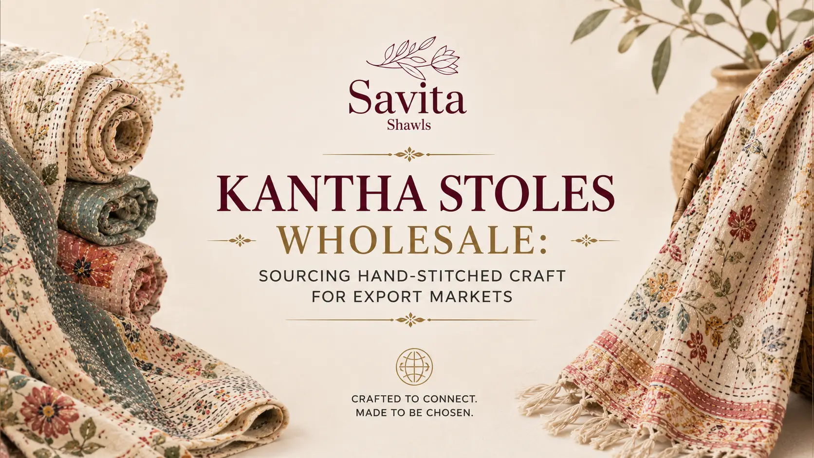 kantha stoles wholesale supplier
