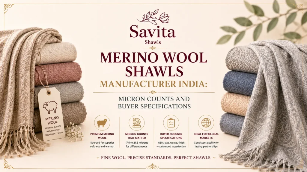 merino wool shawls manufacturer India