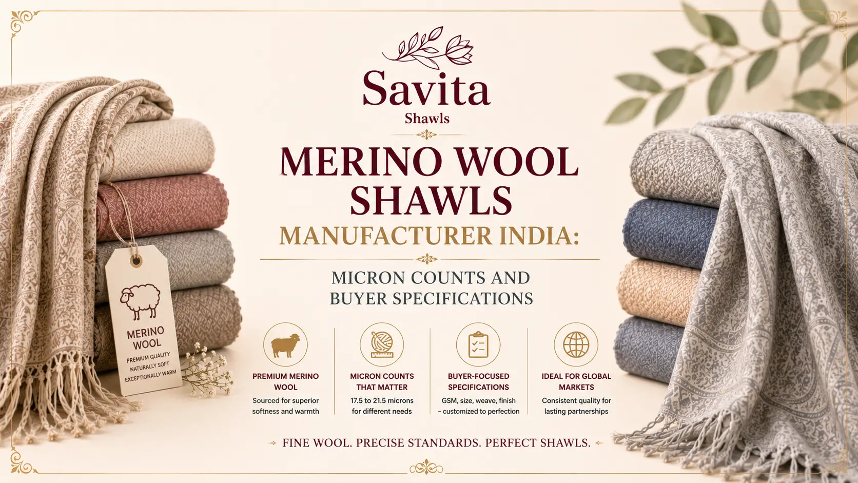 merino wool shawls manufacturer India