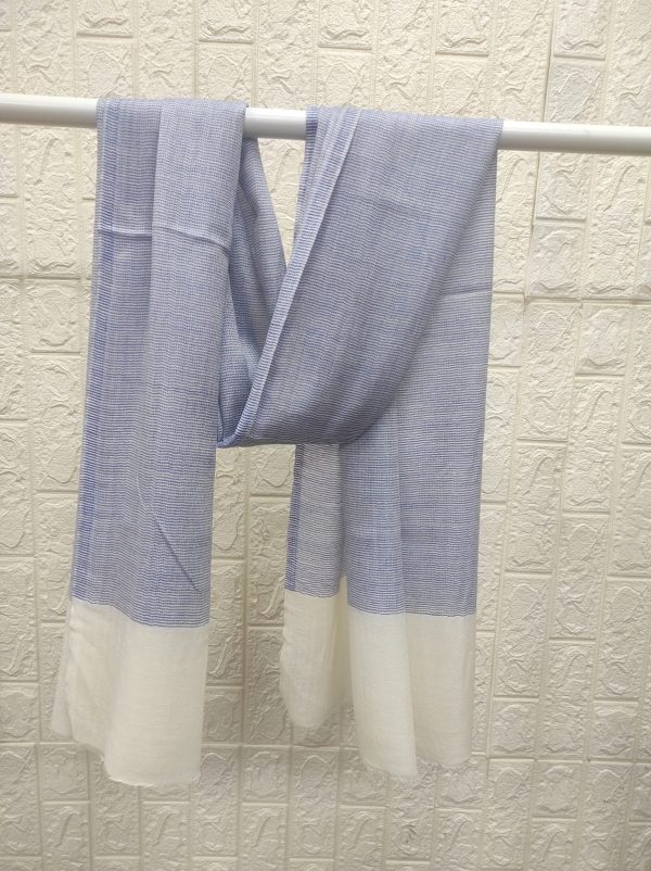 Fine Wool Natural Border Stole | Wholesale Manufacturer,