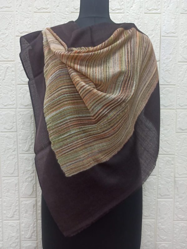 Fine Wool Brush Painted Stole | Wholesale Manufacturer,