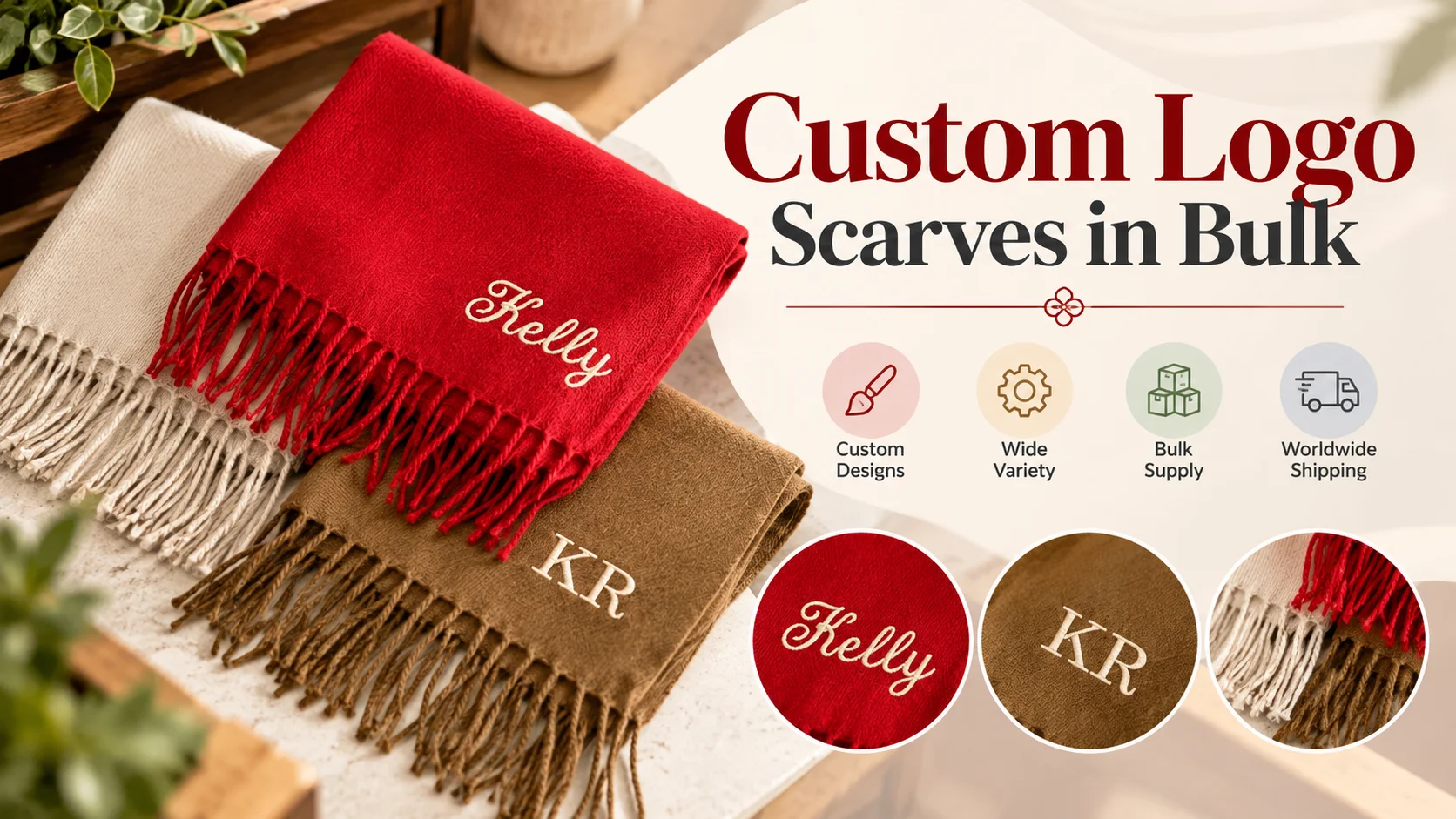 Custom Logo Scarves