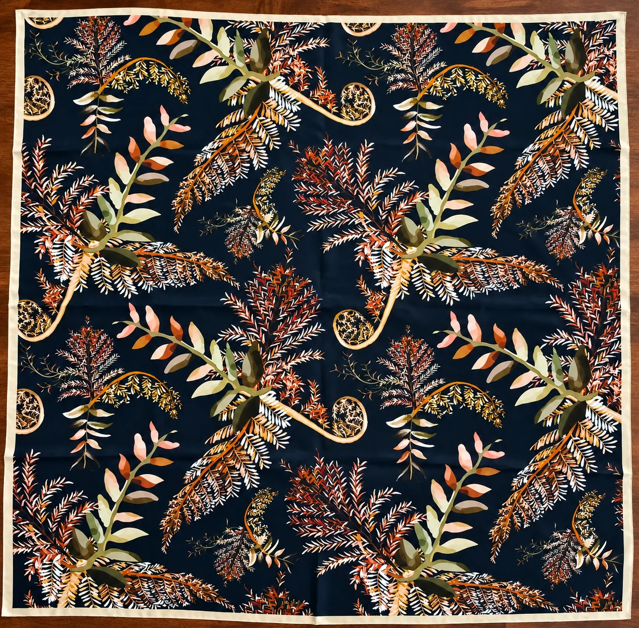 Digital printed pure silk scarf by Savita Shawls, design 2